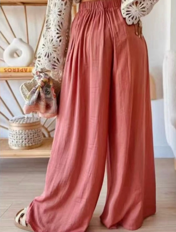 Pantalon fluide en viscose Glowryna