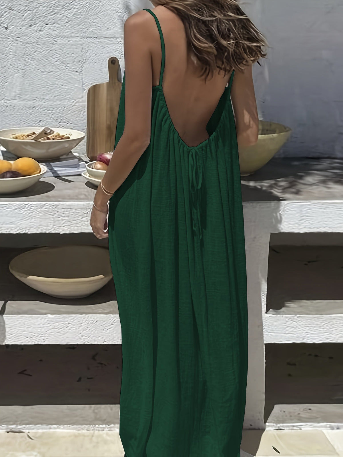 Robe fluide d'été à bretelles