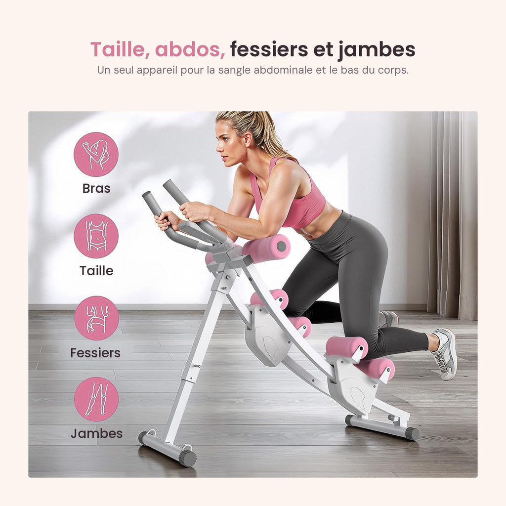Travail de la taille, des abdos, des fessiers et des jambes