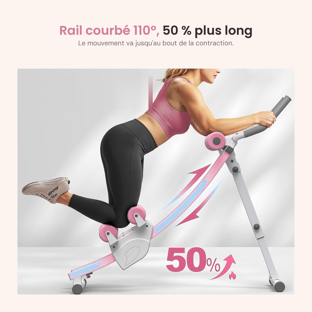 Rail courbé 110°, 50 % plus long