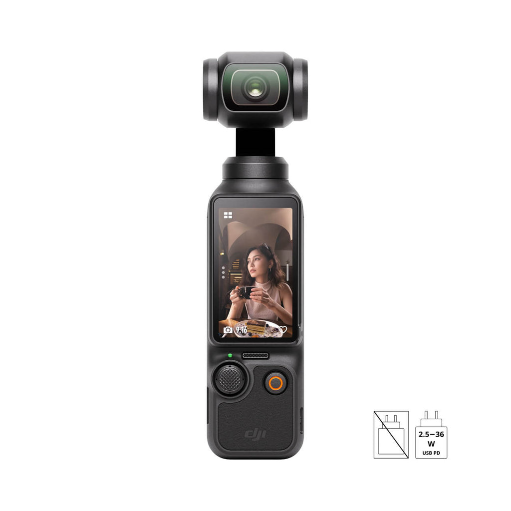 Caméra de poche stabilisée 4K avec nacelle 3 axes et écran tactile pivotant