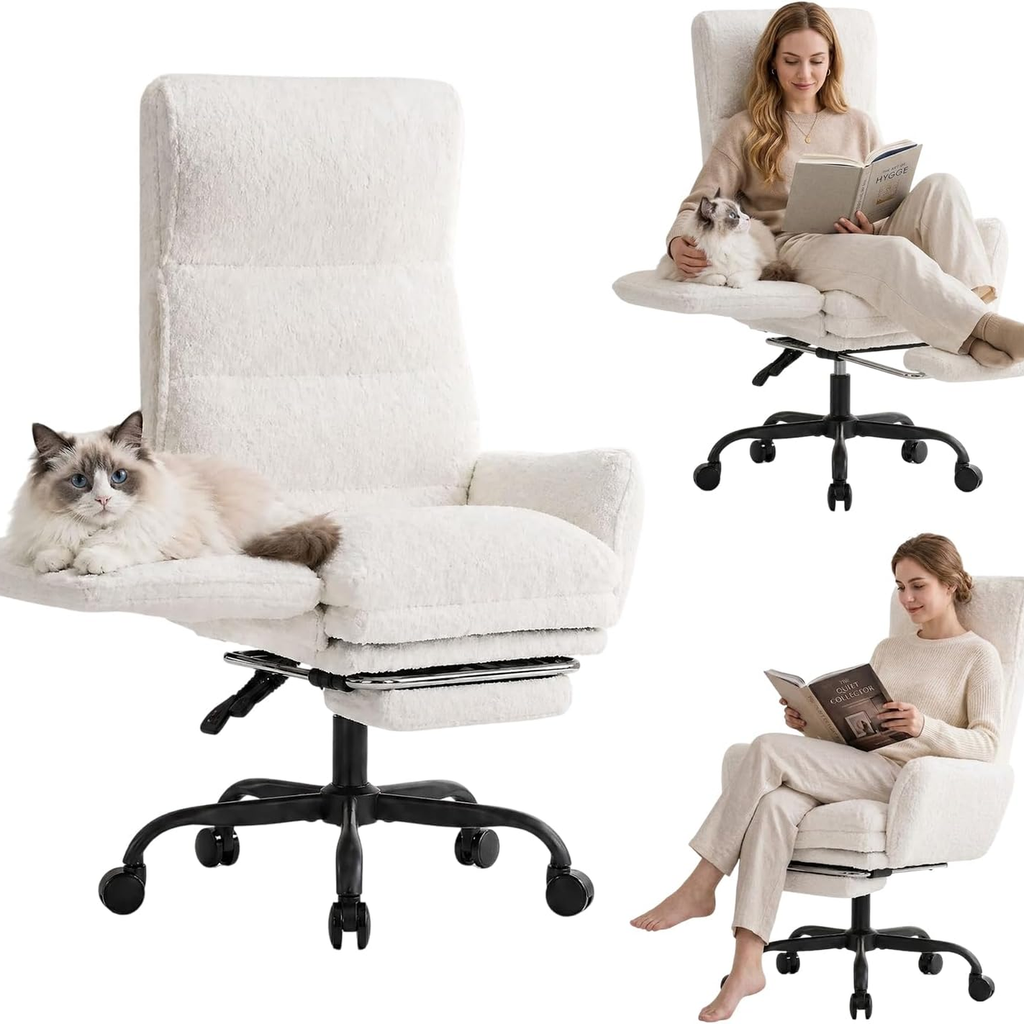 Fauteuil de bureau Teddy beige