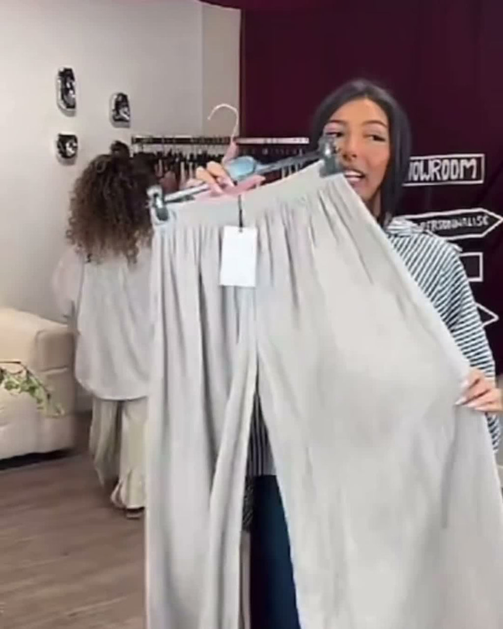 Pantalon fluide en viscose Glowryna
