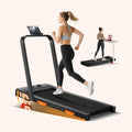 Tapis de marche pliable avec main courante et inclinaison