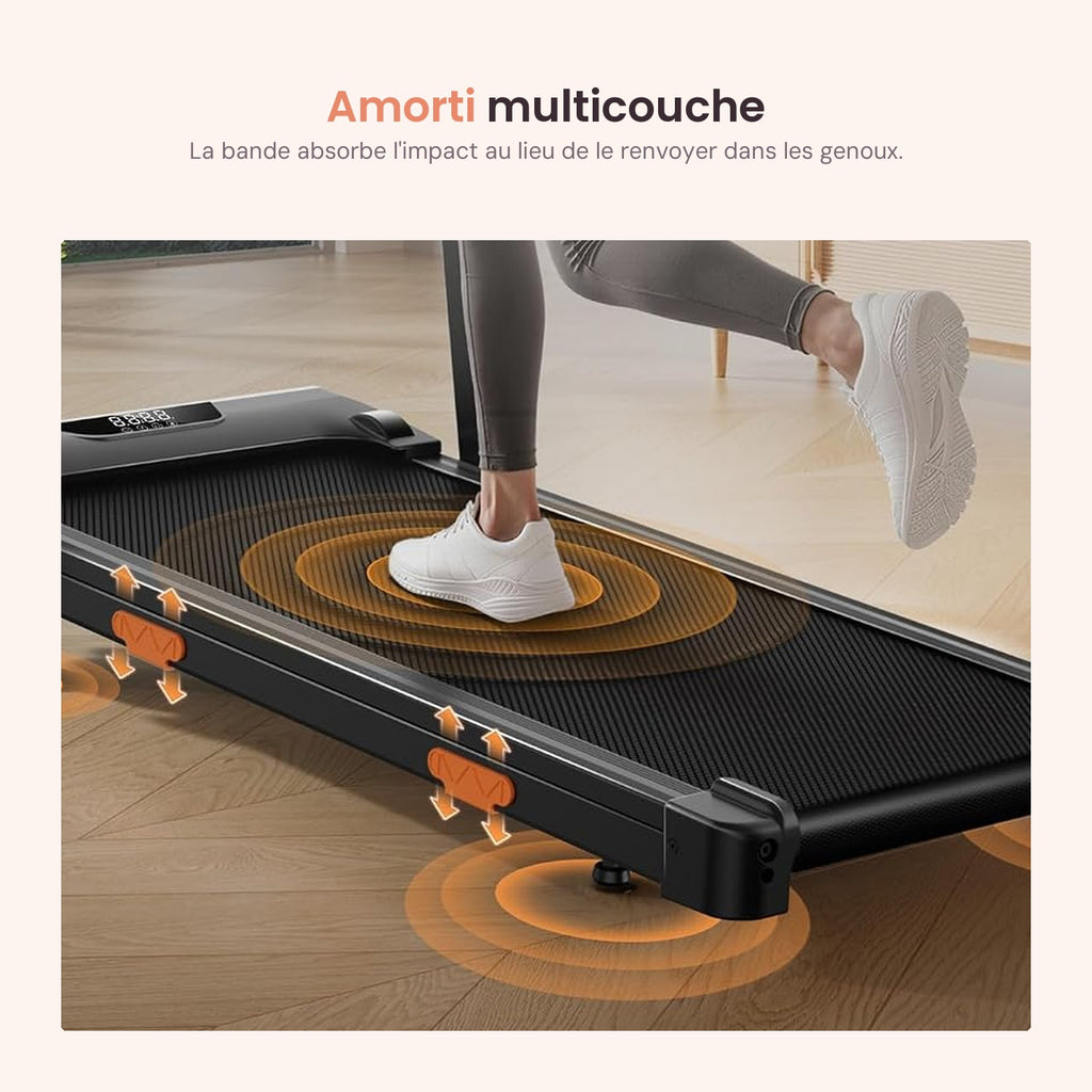 Bande de course multicouche à amortissement