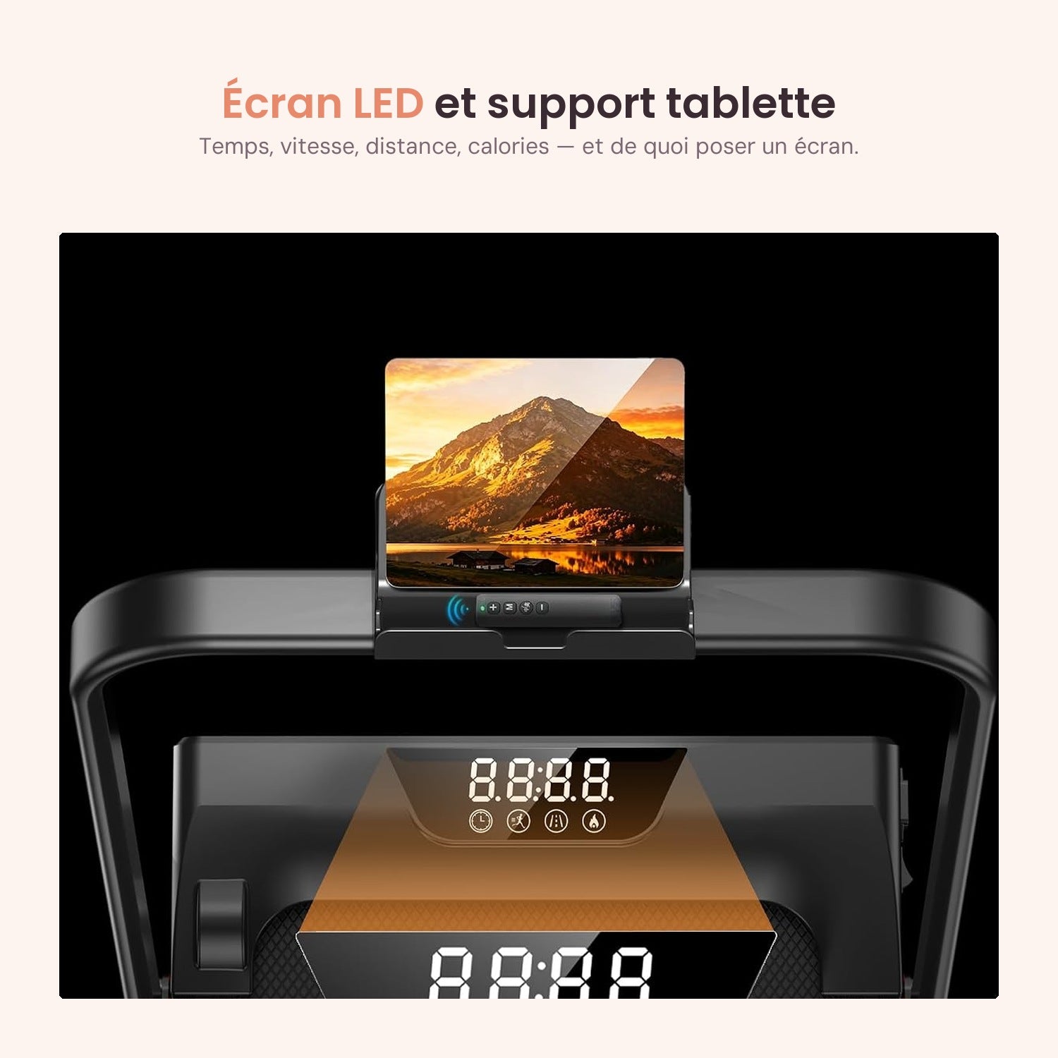 Écran LED et support tablette